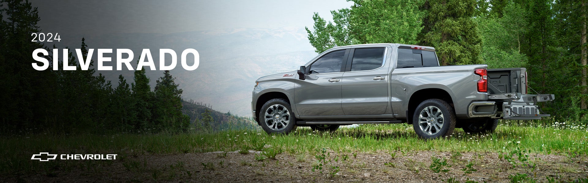 Silver Chevy Silverado Truck
